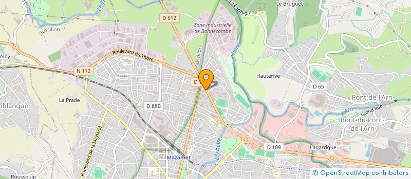 localisation de l'entreprise 1  POUR UN PROJET  MAZAMET