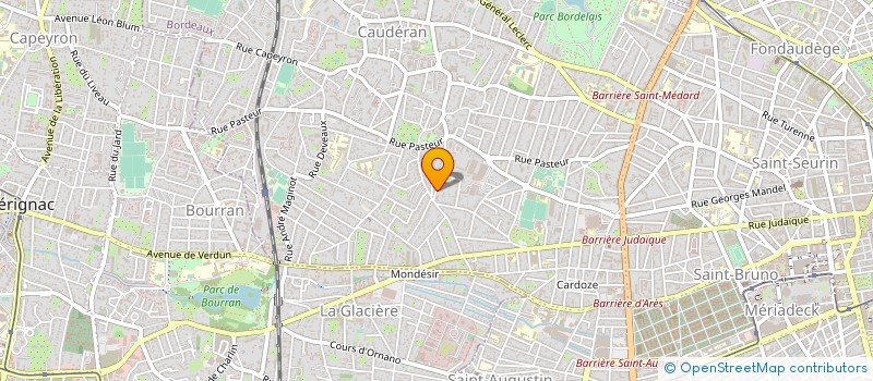 localisation de l'entreprise 1 RCC 012  BORDEAUX