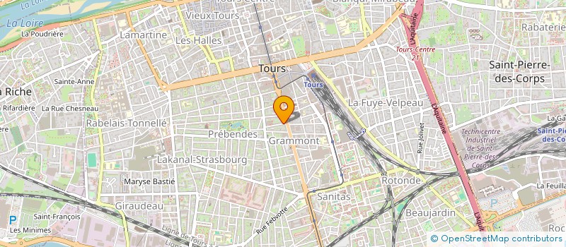 localisation de l'entreprise 1 RUE ALFRED DE VIGNY  TOURS