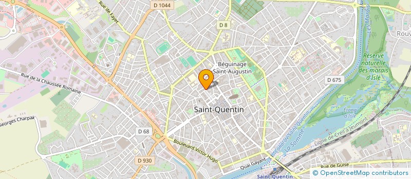 localisation de l'entreprise 1 RUE FEUTRY à SAINT-QUENTIN