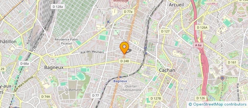 localisation de l'entreprise 1 STAL  BAGNEUX