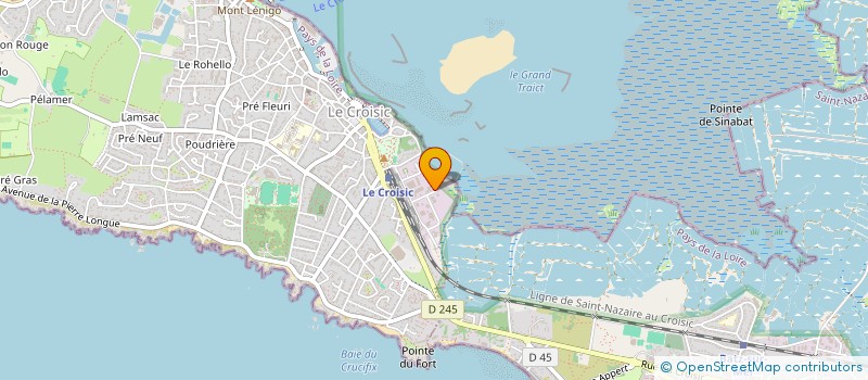 localisation de l'entreprise 1 TENDANCE VACANCES  BATZ-SUR-MER