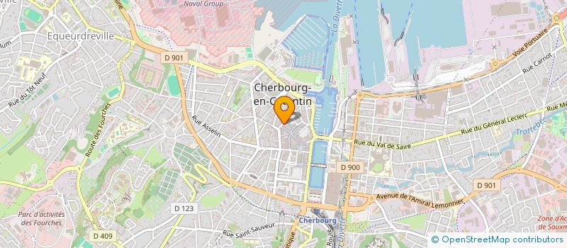 localisation de l'entreprise 10/12 RUE DU BOIS  CHERBOURG-EN-COTENTIN