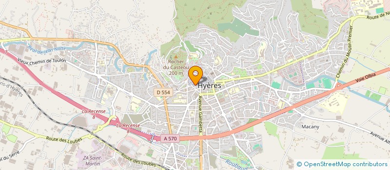 localisation de l'entreprise 10 AVENUE DES ILES D'OR à HYERES