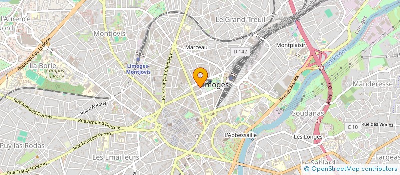 localisation de l'entreprise 10 BIS, AVENUE DE PARIS  LIMOGES