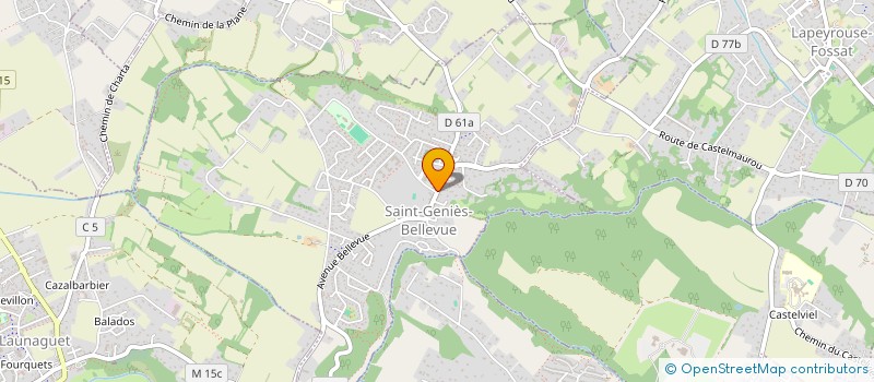 localisation de l'entreprise 10 DOIGTS 2 PIEDS  SAINT-GENIES-BELLEVUE