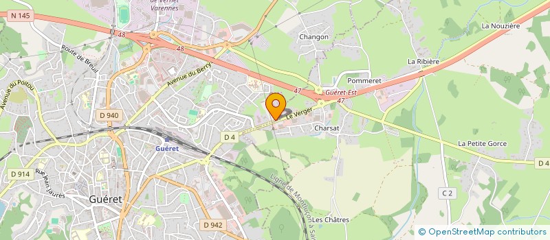 localisation de l'entreprise 10 PADEL CLUB GUERET à GUERET