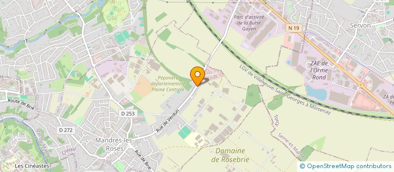 localisation de l'entreprise 10 PASSEREAUX  MANDRES-LES-ROSES