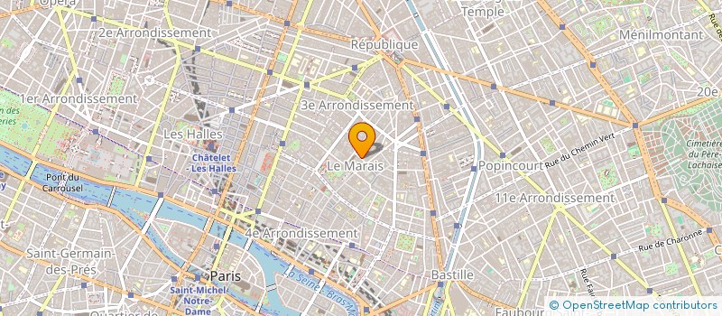 localisation de l'entreprise 10 RDP  PARIS