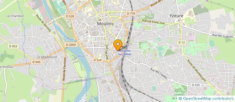 localisation de l'entreprise 10 RUE DE REFEMBRE  MOULINS