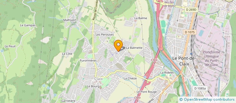 localisation de l'entreprise 10 RUE DE SAULT  CLAIX