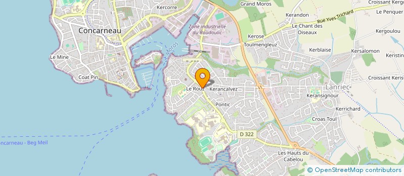localisation de l'entreprise 10 RUE DE TREGUNC  CONCARNEAU
