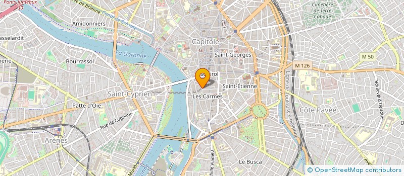 localisation de l'entreprise 10 RUE DES PARADOUX à TOULOUSE
