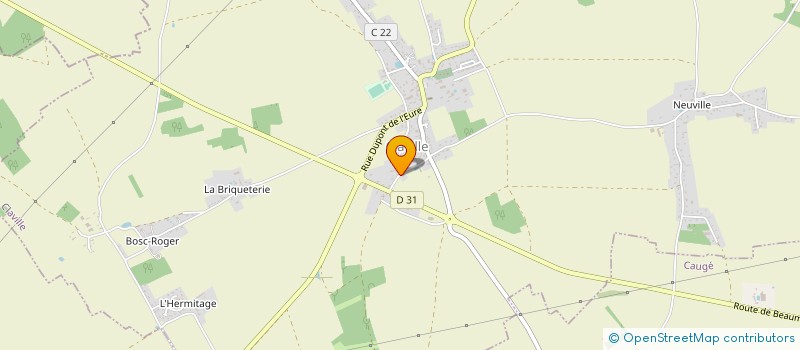 localisation de l'entreprise 10 RUE DU DOCTEUR OURSEL  CLAVILLE