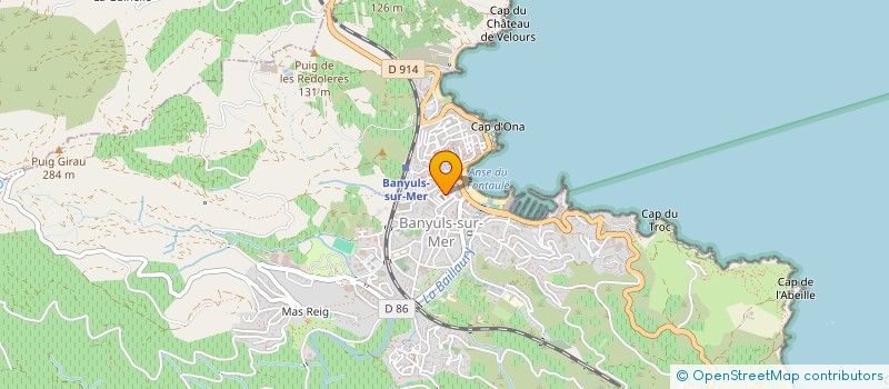 localisation de l'entreprise 10 RUE ST JEAN BAPTISTE  BANYULS-SUR-MER