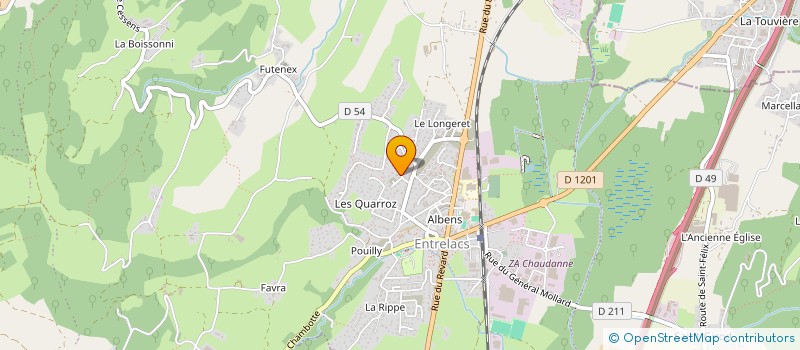 localisation de l'entreprise 10 SUR 10  ENTRELACS