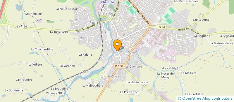 localisation de l'entreprise 100 ARTIFICE  CHEMILLE-EN-ANJOU