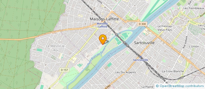 localisation de l'entreprise 100% AUTO D OCCASION  MAISONS-LAFFITTE