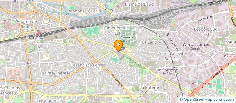 localisation de l'entreprise 100 BORNES PRODUCTIONS à RENNES