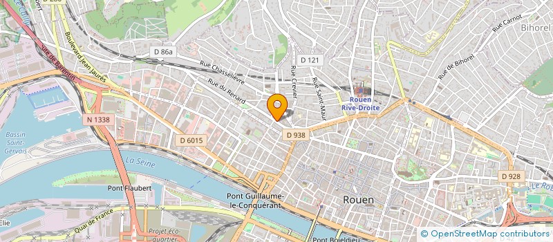 localisation de l'entreprise 100 CADRE à ROUEN