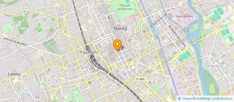 localisation de l'entreprise 100 % CAFE à NANCY
