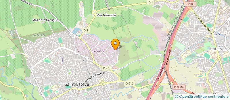 localisation de l'entreprise 100% ENERGIE à SAINT-ESTEVE