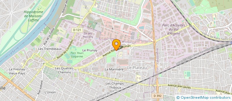localisation de l'entreprise 100 FAMILLES à SARTROUVILLE