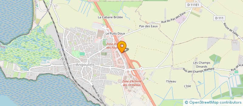 localisation de l'entreprise 100%FERMIERS à ANGOULINS