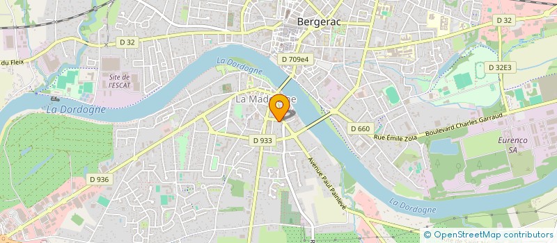 localisation de l'entreprise 100%FREESTYLE à BERGERAC
