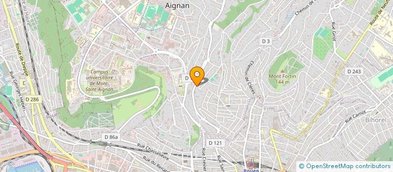 localisation de l'entreprise 100 GALLIENI  MONT-SAINT-AIGNAN