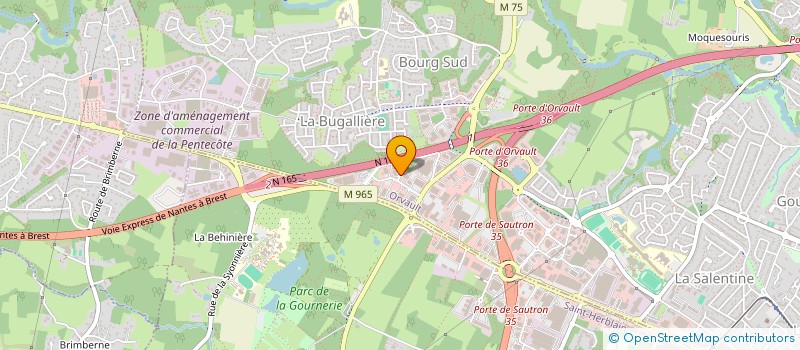 localisation de l'entreprise 100 ID à ORVAULT