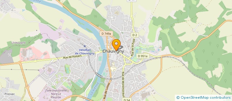 localisation de l'entreprise 100 IMMOBILIER à CHAUVIGNY