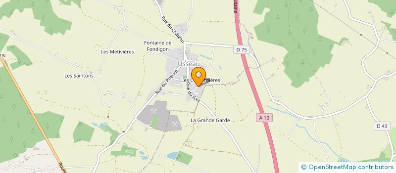 localisation de l'entreprise 100 LA CHEVRETTERIE  USSEAU