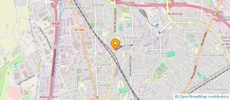 localisation de l'entreprise 100 LARMES à TOULOUSE