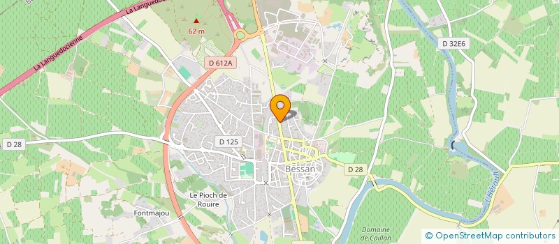 localisation de l'entreprise 100 % LIVE  BESSAN