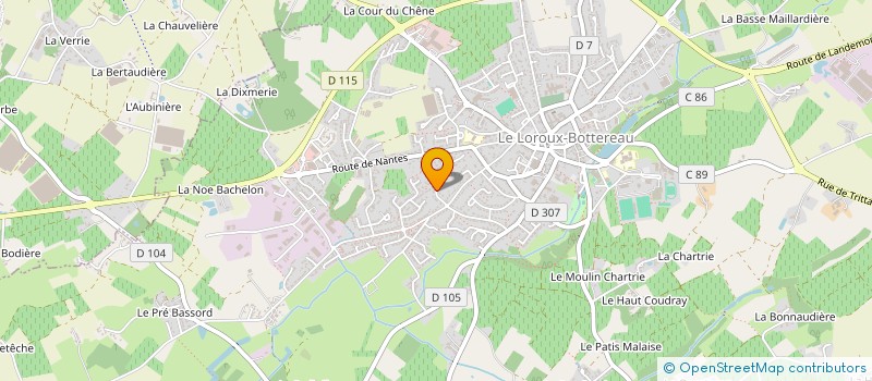 localisation de l'entreprise 100 LYS  LE LOROUX-BOTTEREAU