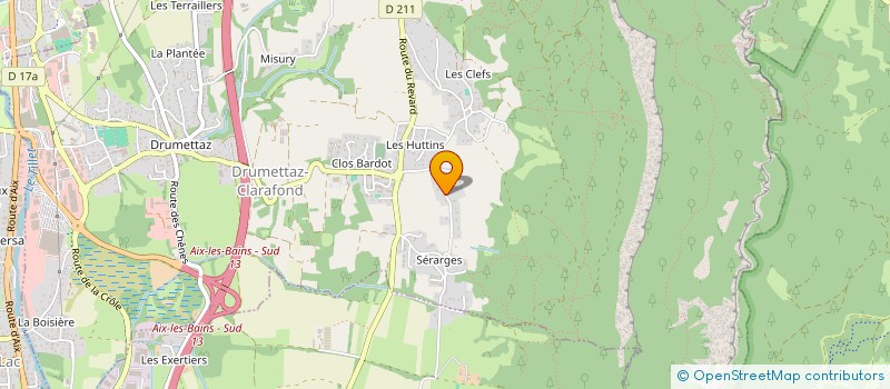 localisation de l'entreprise 100% PARA  DRUMETTAZ-CLARAFOND