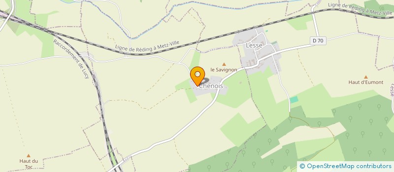 localisation de l'entreprise 100% PARTNER  CHENOIS