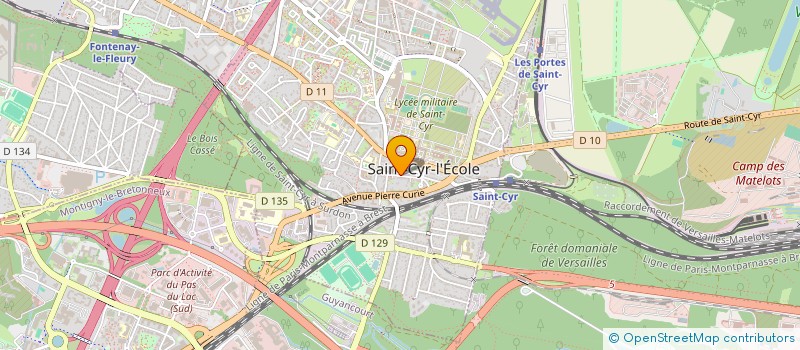 localisation de l'entreprise 100 PLUS CENT à SAINT-CYR-L'ECOLE