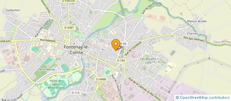 localisation de l'entreprise 100 POUR 1 SUD VENDEE à FONTENAY-LE-COMTE