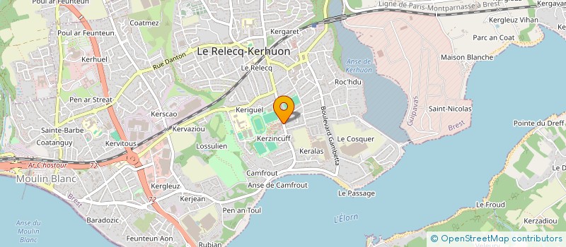 localisation de l'entreprise 100 POUR 1 TOIT LE RELECQ KERHUON à LE RELECQ-KERHUON
