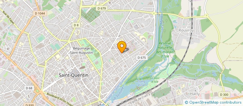 localisation de l'entreprise 100 POUR 100 ARTISTIQUE à SAINT-QUENTIN