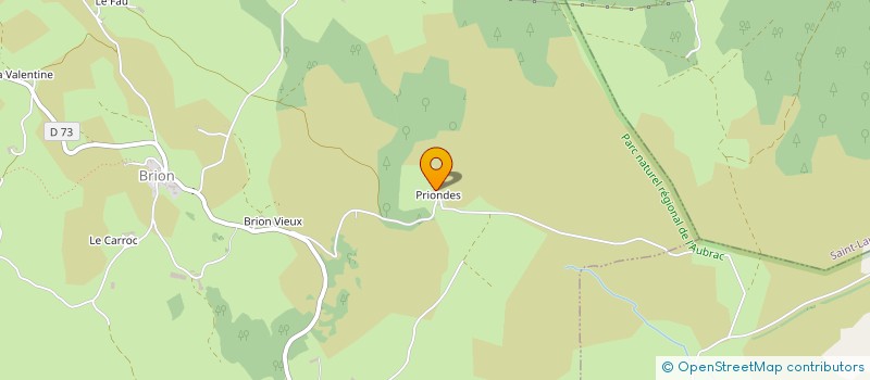 localisation de l'entreprise 100 PUR SANG AUBRAC  BRION