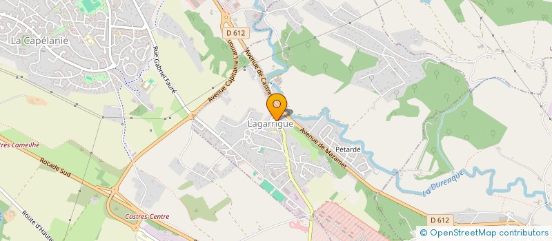 localisation de l'entreprise 100%RENO, SASU  LAGARRIGUE