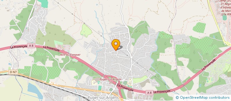 localisation de l'entreprise 100% SPORT ASSOCIATION.NATURELLE.DEFENSE.RELAXATION.EQUILIBRE.ACTION  PUGET-SUR-ARGENS