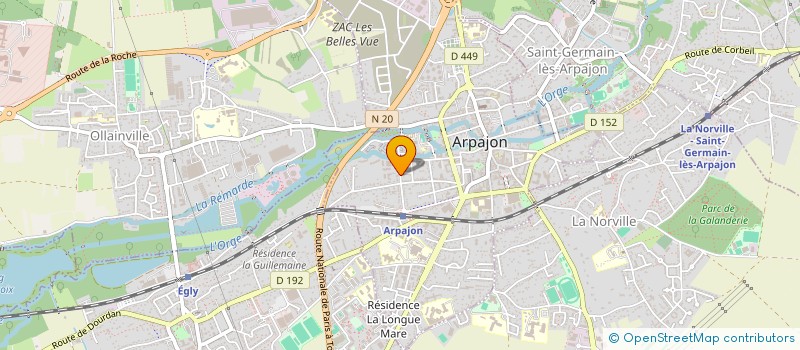 localisation de l'entreprise 100% SPORT BUSINESS à ARPAJON