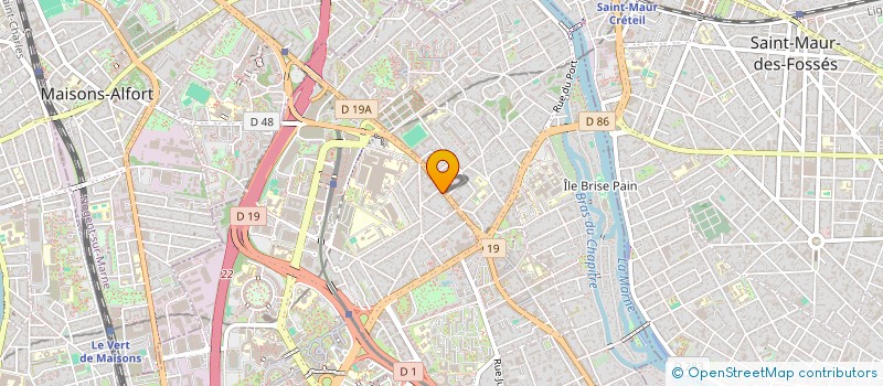 localisation de l'entreprise 100% TOASTY  CRETEIL