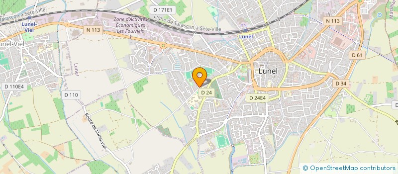 localisation de l'entreprise 100% TOROS  LUNEL