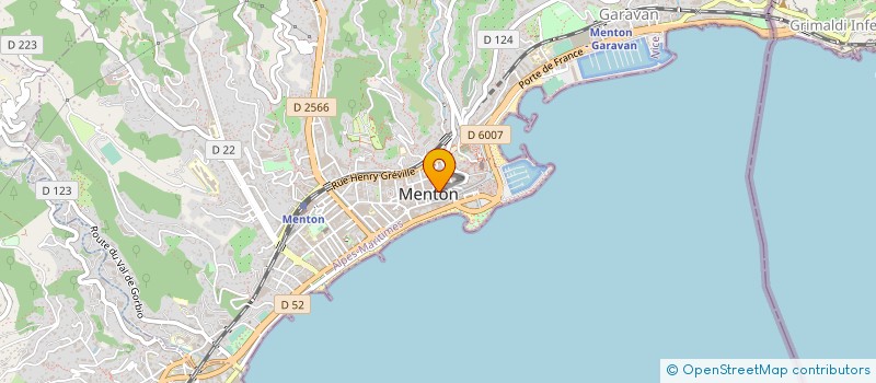 localisation de l'entreprise 100 % TRAITEUR à MENTON