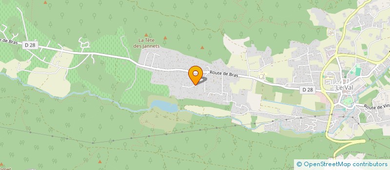 localisation de l'entreprise 100% VOICE  LE VAL